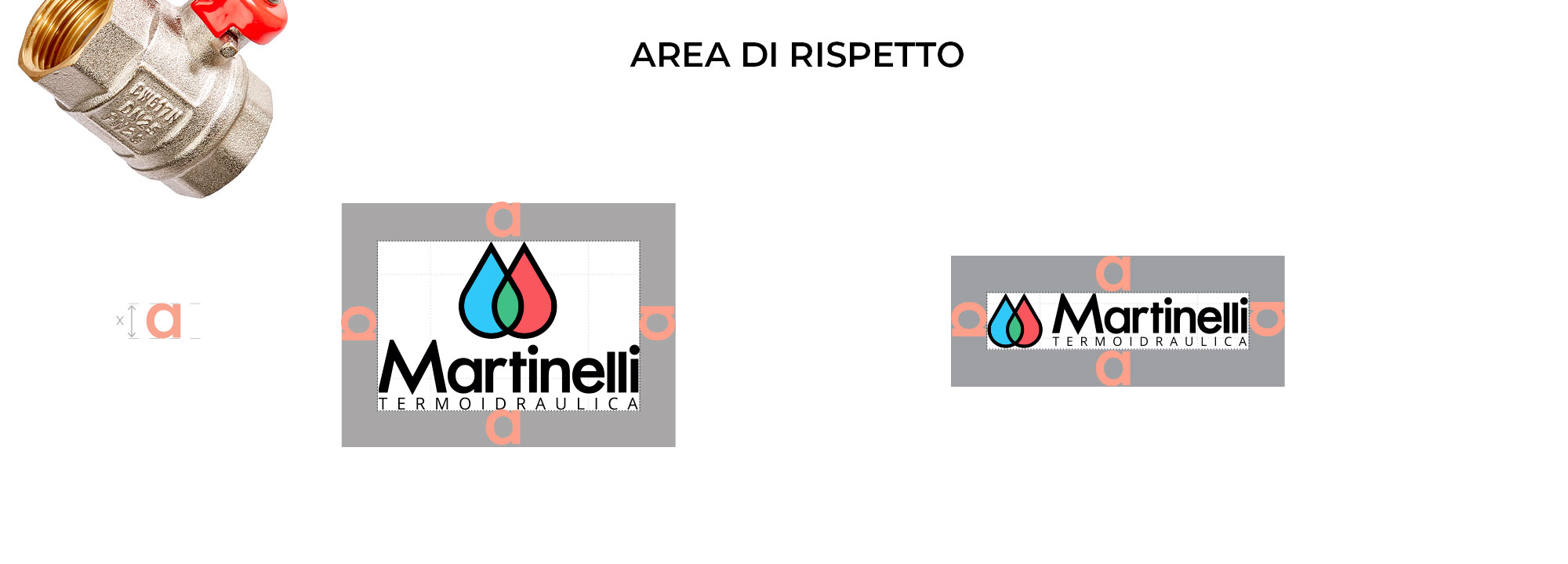 area di rispetto del logo